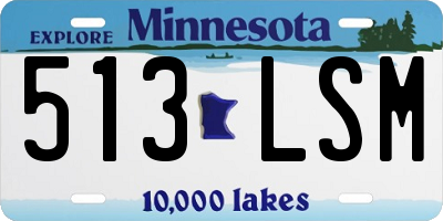 MN license plate 513LSM