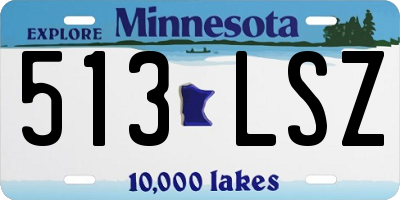 MN license plate 513LSZ