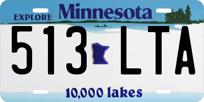 MN license plate 513LTA