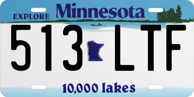 MN license plate 513LTF