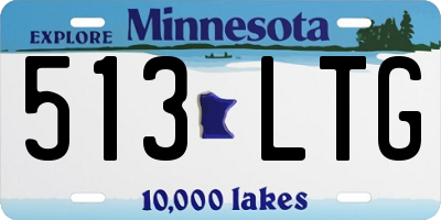 MN license plate 513LTG