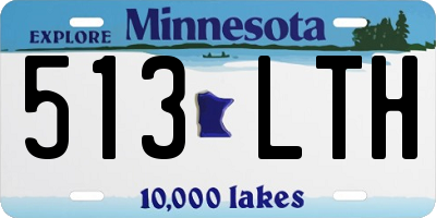 MN license plate 513LTH