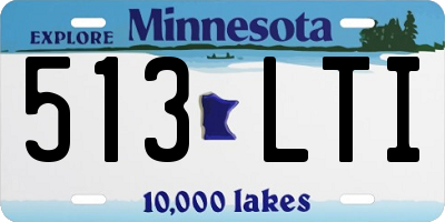 MN license plate 513LTI