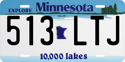MN license plate 513LTJ