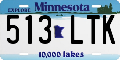 MN license plate 513LTK