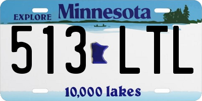 MN license plate 513LTL