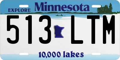 MN license plate 513LTM