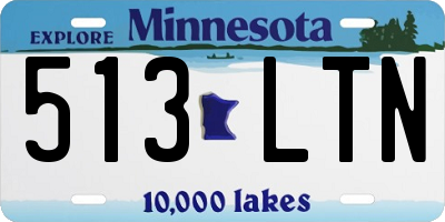 MN license plate 513LTN