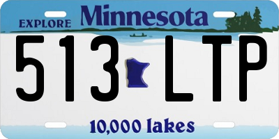 MN license plate 513LTP