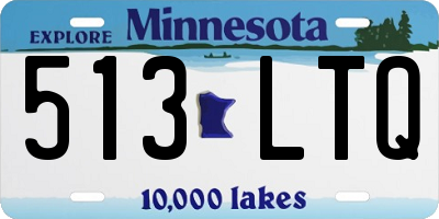 MN license plate 513LTQ