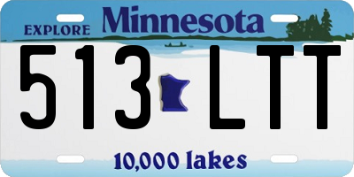 MN license plate 513LTT