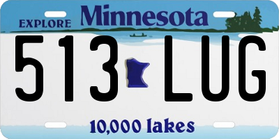 MN license plate 513LUG