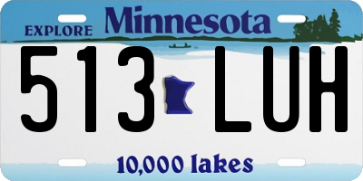 MN license plate 513LUH