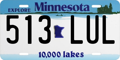 MN license plate 513LUL
