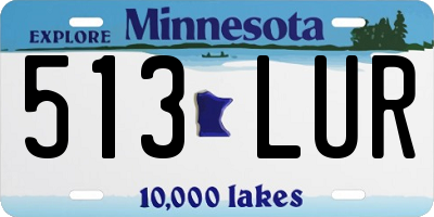 MN license plate 513LUR