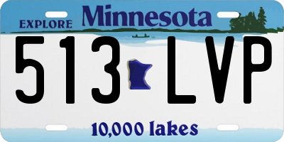 MN license plate 513LVP