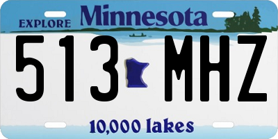 MN license plate 513MHZ