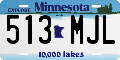 MN license plate 513MJL