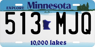MN license plate 513MJQ