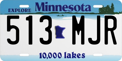 MN license plate 513MJR