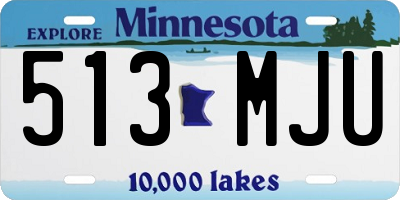 MN license plate 513MJU