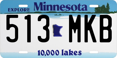 MN license plate 513MKB