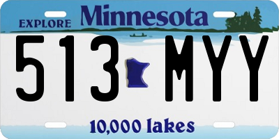 MN license plate 513MYY