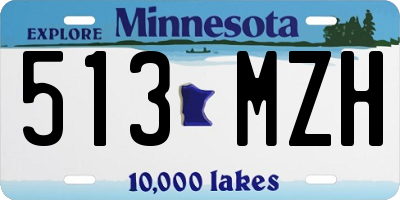 MN license plate 513MZH