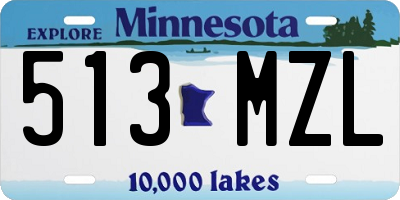 MN license plate 513MZL