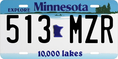 MN license plate 513MZR