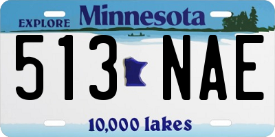 MN license plate 513NAE