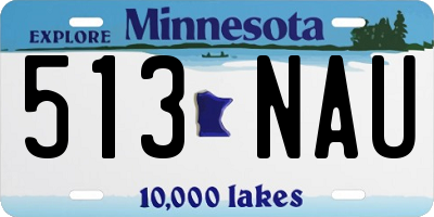 MN license plate 513NAU