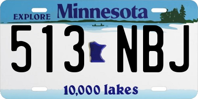 MN license plate 513NBJ
