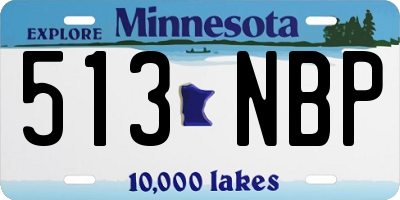 MN license plate 513NBP