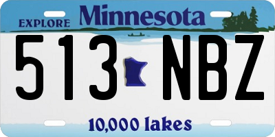 MN license plate 513NBZ