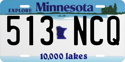 MN license plate 513NCQ