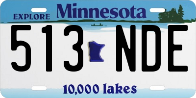 MN license plate 513NDE