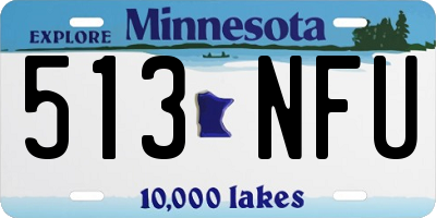 MN license plate 513NFU