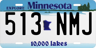 MN license plate 513NMJ