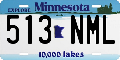 MN license plate 513NML