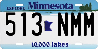 MN license plate 513NMM