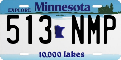 MN license plate 513NMP