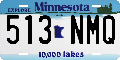 MN license plate 513NMQ