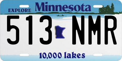 MN license plate 513NMR