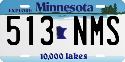 MN license plate 513NMS