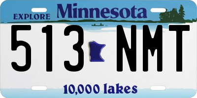 MN license plate 513NMT