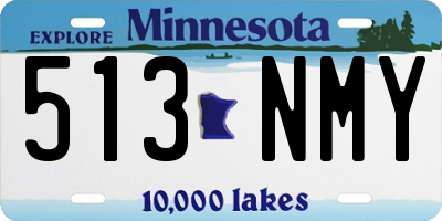 MN license plate 513NMY