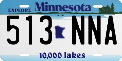 MN license plate 513NNA