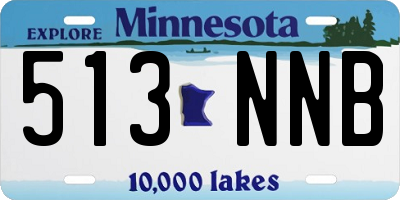MN license plate 513NNB