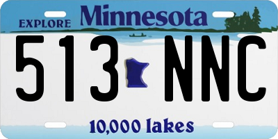 MN license plate 513NNC